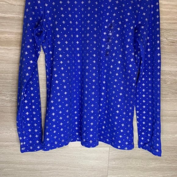 NWT Women’s Karen Scott Snowflake Turtle Neck Blouse - Picture 2 of 7